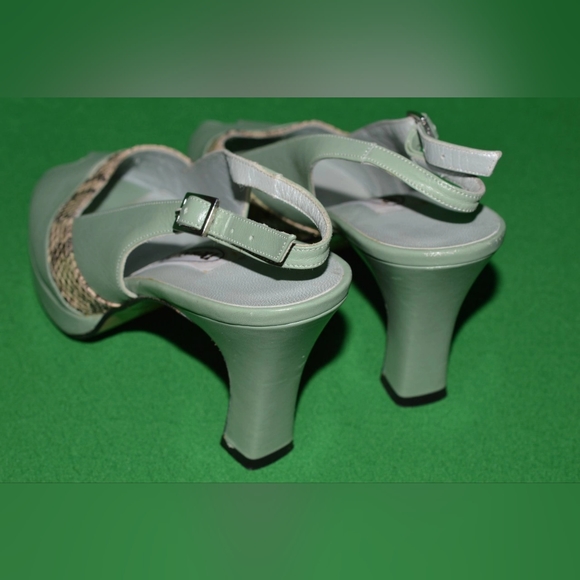 Vintage Shoes NEW STYLE Collection Made in Italy Genuine leather, reptile 1970s - Picture 7 of 8